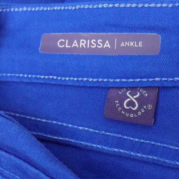 NYDJ Not Your Daughters Jeans Clarissa Ankle Blue Size 4 NWT - Picture 12 of 14